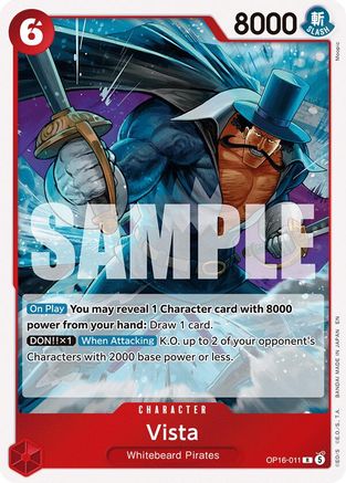 Vista (OP16-011) [The Time of Battle] Foil One Piece Single Bandai