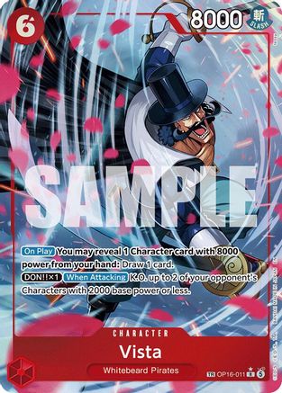 Vista (TR) (OP16-011) [The Time of Battle] Foil One Piece Single Bandai