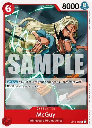 McGuy (OP16-013) [The Time of Battle] One Piece Single Bandai
