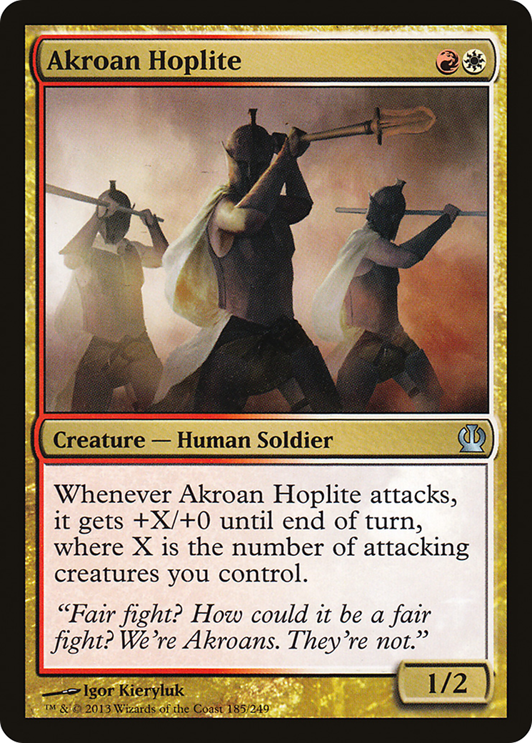 Akroan Hoplite (THS-185) [Theros] MTG Single Wizards of the Coast