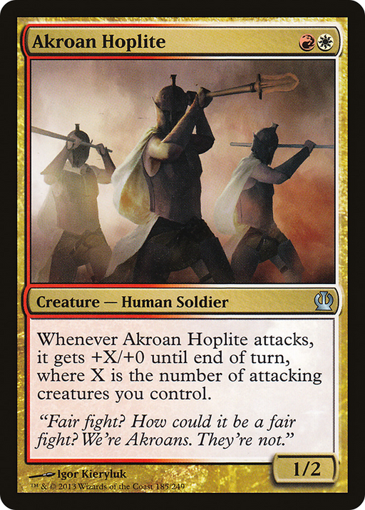 Akroan Hoplite (THS-185) [Theros] MTG Single Wizards of the Coast
