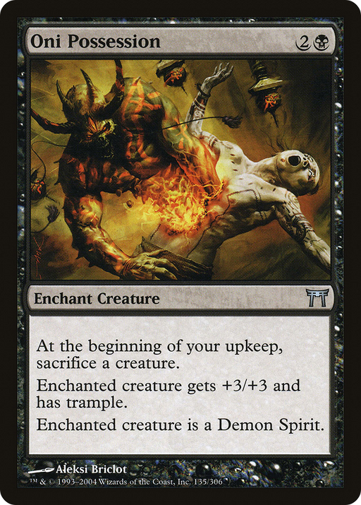 Oni Possession (CHK-135) [Champions of Kamigawa] MTG Single Wizards of the Coast