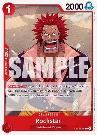 Rockstar (OP16-018) [The Time of Battle] One Piece Single Bandai