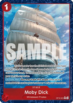 Moby Dick (Alternate Art) (OP16-021) [The Time of Battle] Foil One Piece Single Bandai