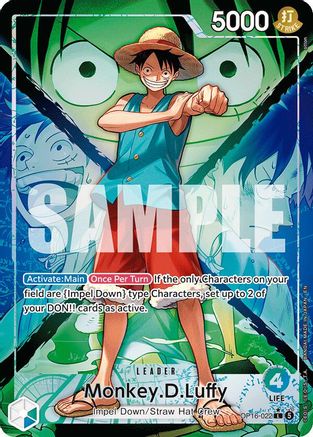 Monkey.D.Luffy (022) (Alternate Art) (OP16-022) [The Time of Battle] Foil One Piece Single Bandai