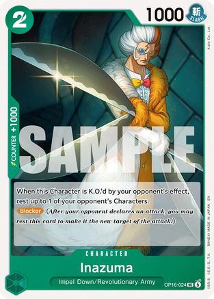 Inazuma (OP16-024) [The Time of Battle] One Piece Single Bandai