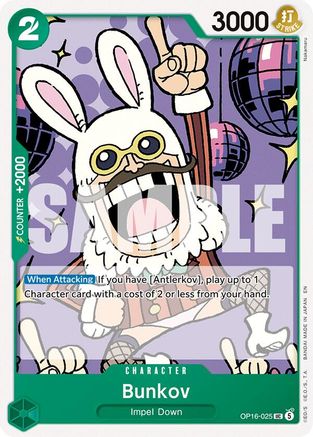 Bunkov (OP16-025) [The Time of Battle] One Piece Single Bandai