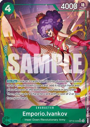 Emporio.Ivankov (026) (Alternate Art) (OP16-026) [The Time of Battle] Foil One Piece Single Bandai