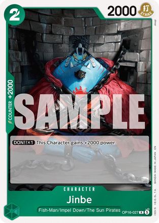 Jinbe (027) (OP16-027) [The Time of Battle] Foil One Piece Single Bandai