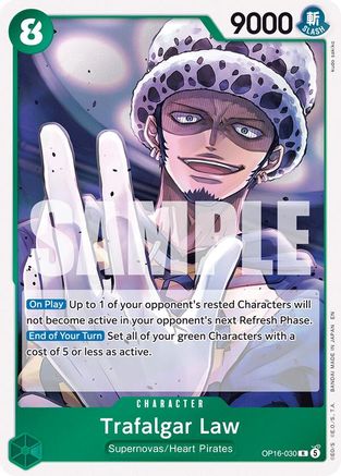 Trafalgar Law (030) (OP16-030) [The Time of Battle] One Piece Single Bandai