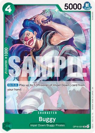 Buggy (031) (OP16-031) [The Time of Battle] One Piece Single Bandai