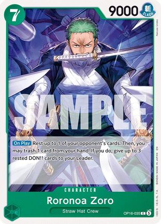 Roronoa Zoro (035) (OP16-035) [The Time of Battle] One Piece Single Bandai