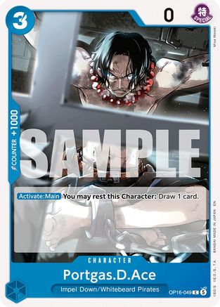 Portgas.D.Ace (049) (OP16-049) [The Time of Battle] One Piece Single Bandai