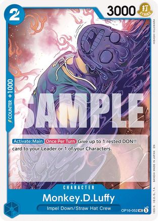 Monkey.D.Luffy (052) (OP16-052) [The Time of Battle] One Piece Single Bandai