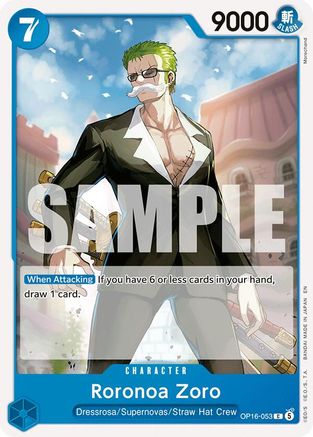 Roronoa Zoro (053) (OP16-053) [The Time of Battle] One Piece Single Bandai