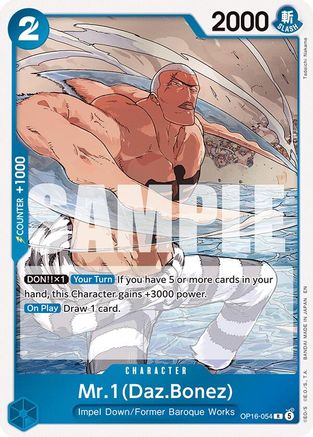 Mr.1(Daz.Bonez) (OP16-054) [The Time of Battle] Foil One Piece Single Bandai