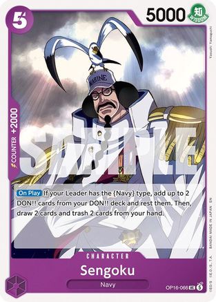 Sengoku (066) (OP16-066) [The Time of Battle] One Piece Single Bandai