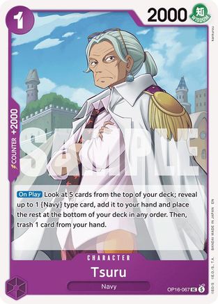 Tsuru (OP16-067) [The Time of Battle] One Piece Single Bandai