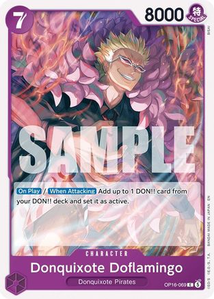 Donquixote Doflamingo (069) (OP16-069) [The Time of Battle] One Piece Single Bandai