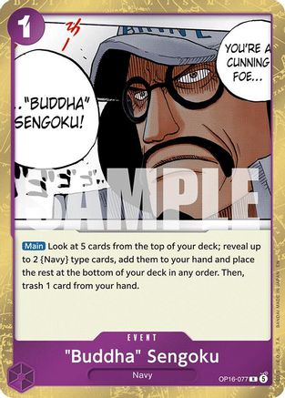 "Buddha" Sengoku (OP16-077) [The Time of Battle] Foil One Piece Single Bandai