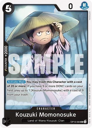 Kouzuki Momonosuke (084) (OP16-084) [The Time of Battle] One Piece Single Bandai