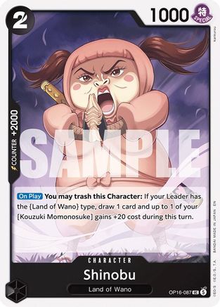 Shinobu (OP16-087) [The Time of Battle] One Piece Single Bandai