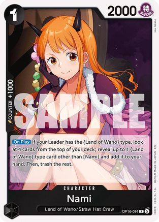 Nami (OP16-091) [The Time of Battle] Foil One Piece Single Bandai