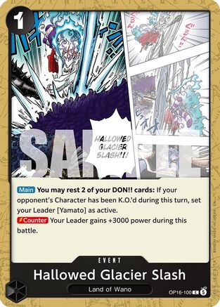Hallowed Glacier Slash (OP16-100) [The Time of Battle] One Piece Single Bandai