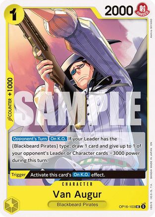 Van Augur (OP16-103) [The Time of Battle] One Piece Single Bandai