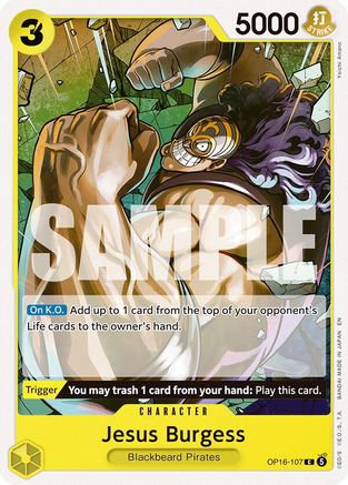 Jesus Burgess (OP16-107) [The Time of Battle] One Piece Single Bandai