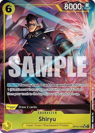 Shiryu (Full Art) (OP16-108) [The Time of Battle] Foil One Piece Single Bandai