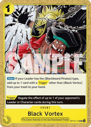 Black Vortex (OP16-115) [The Time of Battle] One Piece Single Bandai