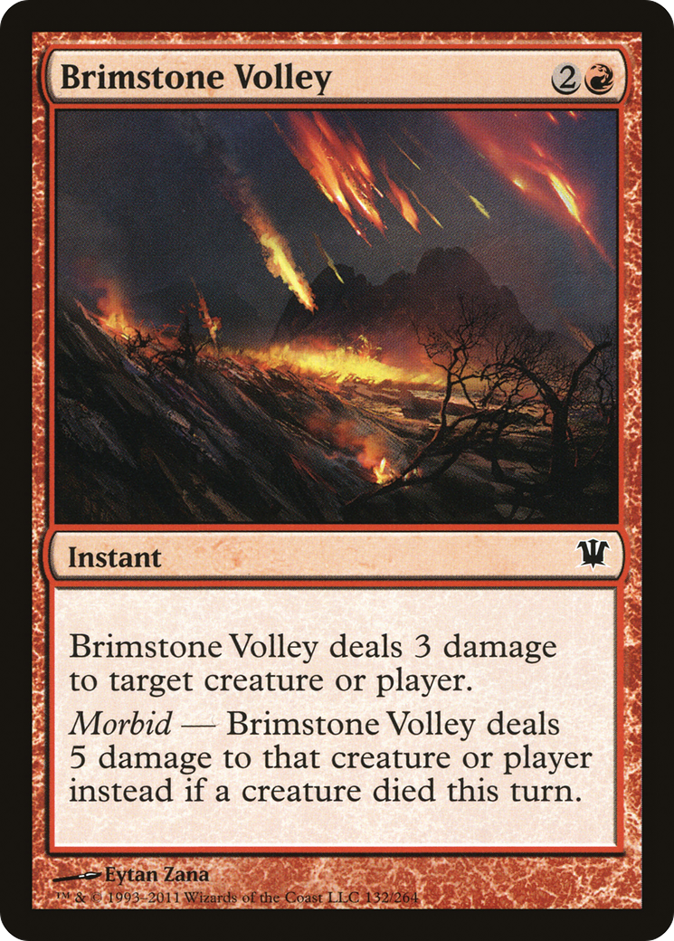 Brimstone Volley (ISD-132) [Innistrad] MTG Single Wizards of the Coast