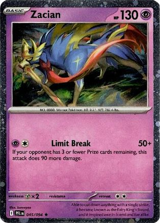 Zacian (Cosmos Holo) 45/094 Holofoil [Misc: Blister Exclusives] Pokemon Single Pokémon