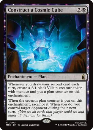 Construct a Cosmic Cube (MSH-090) [Marvel Super Heroes] Foil MTG Single Wizards of the Coast