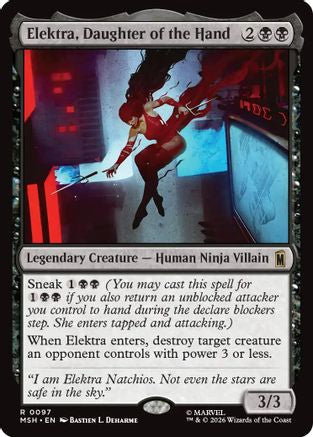 Elektra, Daughter of the Hand (MSH-097) [Marvel Super Heroes] MTG Single Wizards of the Coast