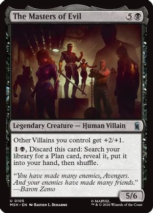 The Masters of Evil (MSH-105) [Marvel Super Heroes] MTG Single Wizards of the Coast