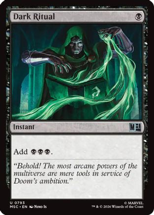 Dark Ritual (MSC-793) [Commander: Marvel Super Heroes] MTG Single Wizards of the Coast