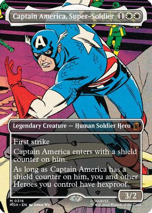 Captain America, Super-Soldier (0316) (MSH-316) [Marvel Super Heroes] MTG Single Wizards of the Coast