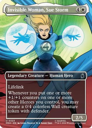 Invisible Woman, Sue Storm (MSH-323) [Marvel Super Heroes] Foil MTG Single Wizards of the Coast