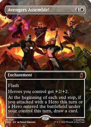 Avengers Assemble! (0341) (MSH-341) [Marvel Super Heroes] Foil MTG Single Wizards of the Coast