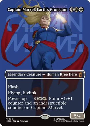 Captain Marvel, Earth's Protector (0354) (MSH-354) [Marvel Super Heroes] MTG Single Wizards of the Coast
