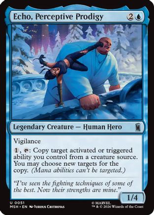 Echo, Perceptive Prodigy (MSH-051) [Marvel Super Heroes] Foil MTG Single Wizards of the Coast