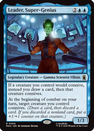 Leader, Super-Genius (MSH-064) [Marvel Super Heroes] MTG Single Wizards of the Coast