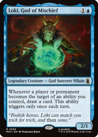 Loki, God of Mischief (MSH-065) [Marvel Super Heroes] Foil MTG Single Wizards of the Coast