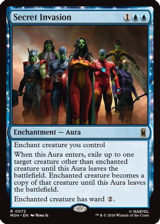 Secret Invasion (MSH-072) [Marvel Super Heroes] Foil MTG Single Wizards of the Coast