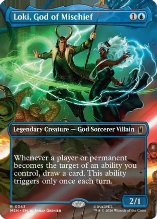 Loki, God of Mischief (MSH-343) [Marvel Super Heroes] Foil MTG Single Wizards of the Coast