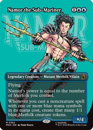 Namor the Sub-Mariner (MSH-362) [Marvel Super Heroes] Foil MTG Single Wizards of the Coast