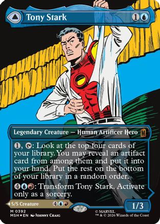 Tony Stark (0392) (MSH-392) [Marvel Super Heroes] Foil MTG Single Wizards of the Coast