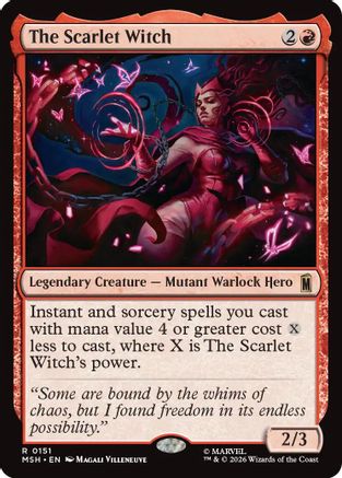 The Scarlet Witch (MSH-151) [Marvel Super Heroes] MTG Single Wizards of the Coast